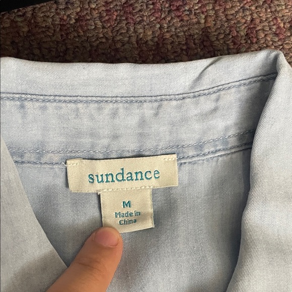 Women’s Light Blue Pearl-Snap Shirt - Picture 2 of 4